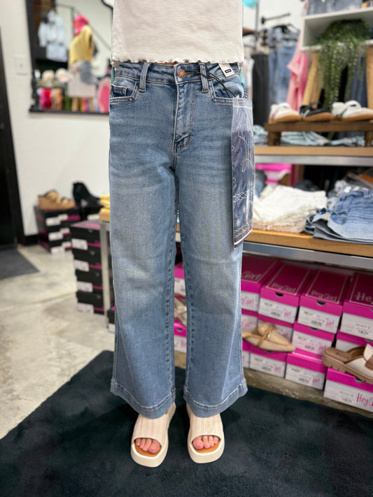 Judy Blue MR Ankle w/ Back Darts + Bandana Loop