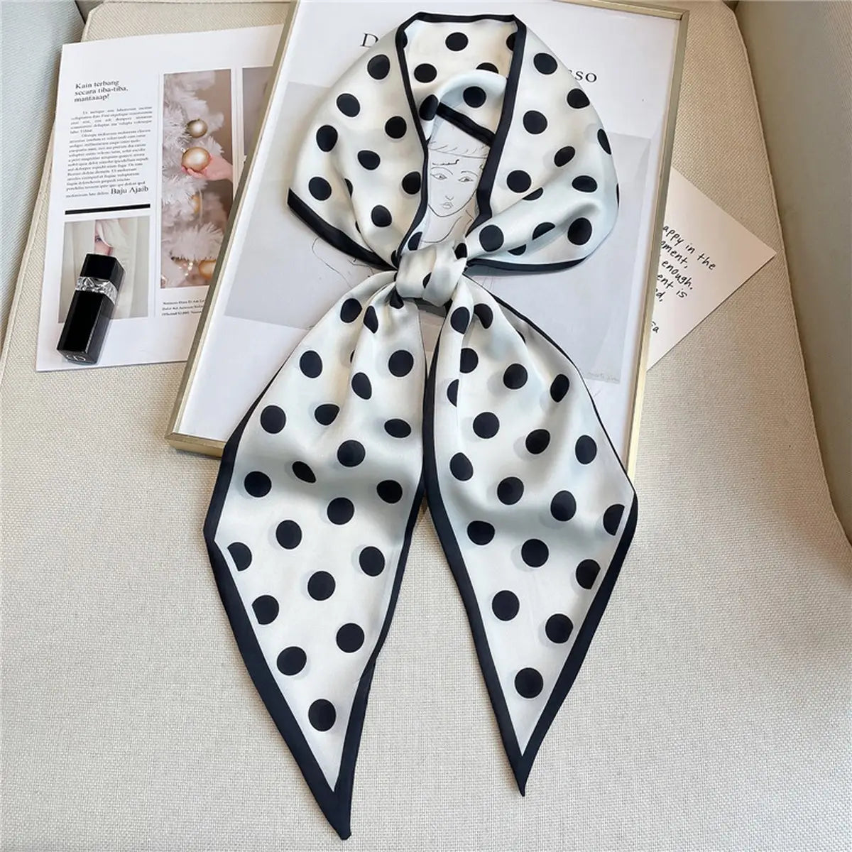 The Simple Polka Dot Scarf
