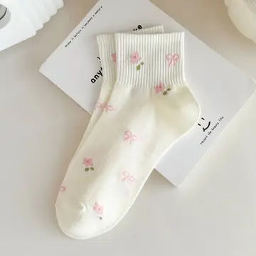 Women's Bow Flower Socks