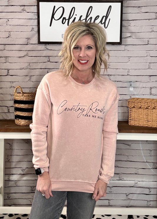 Country Roads Graphic Sweatshirt