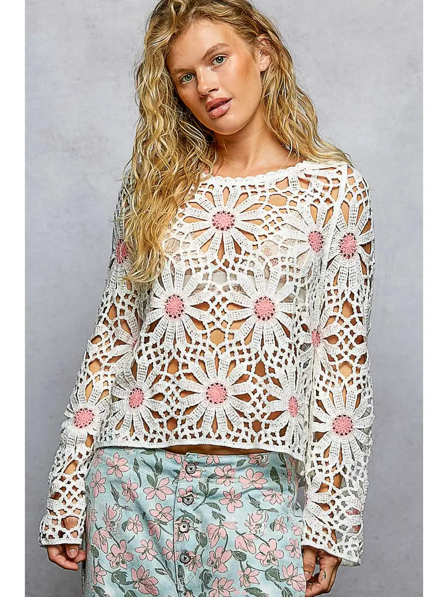 Daydream Daisy Crochet Top