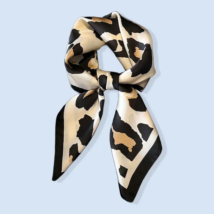 Square Leopard Scarf