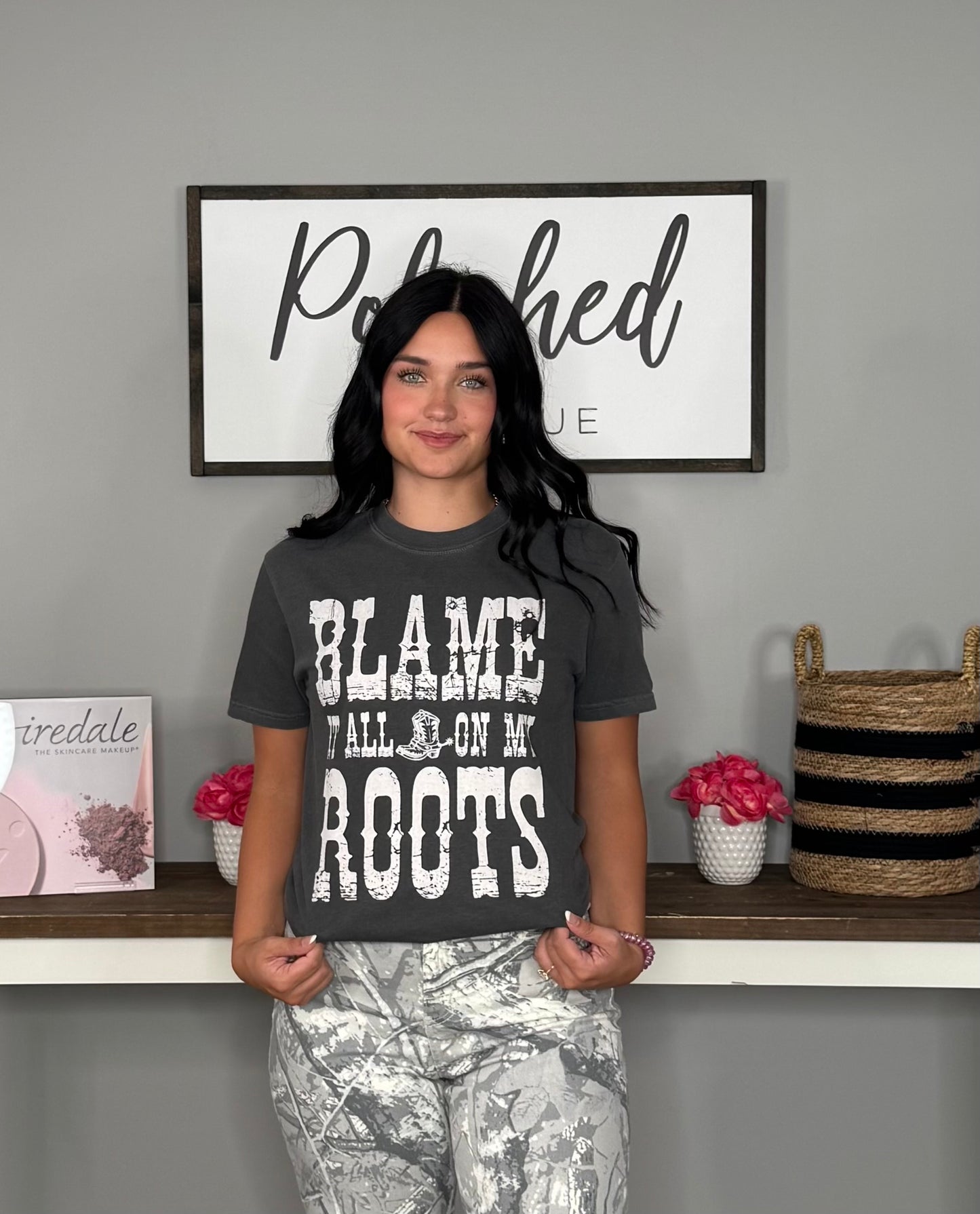 Blame It All On My Roots Graphic Tee
