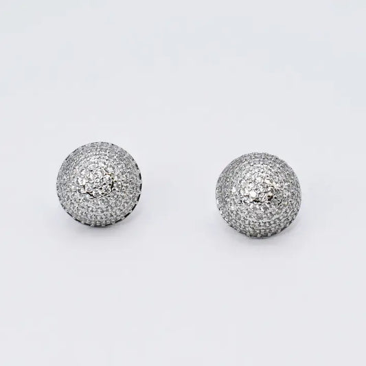 Glitter Bead Stud Earrings
