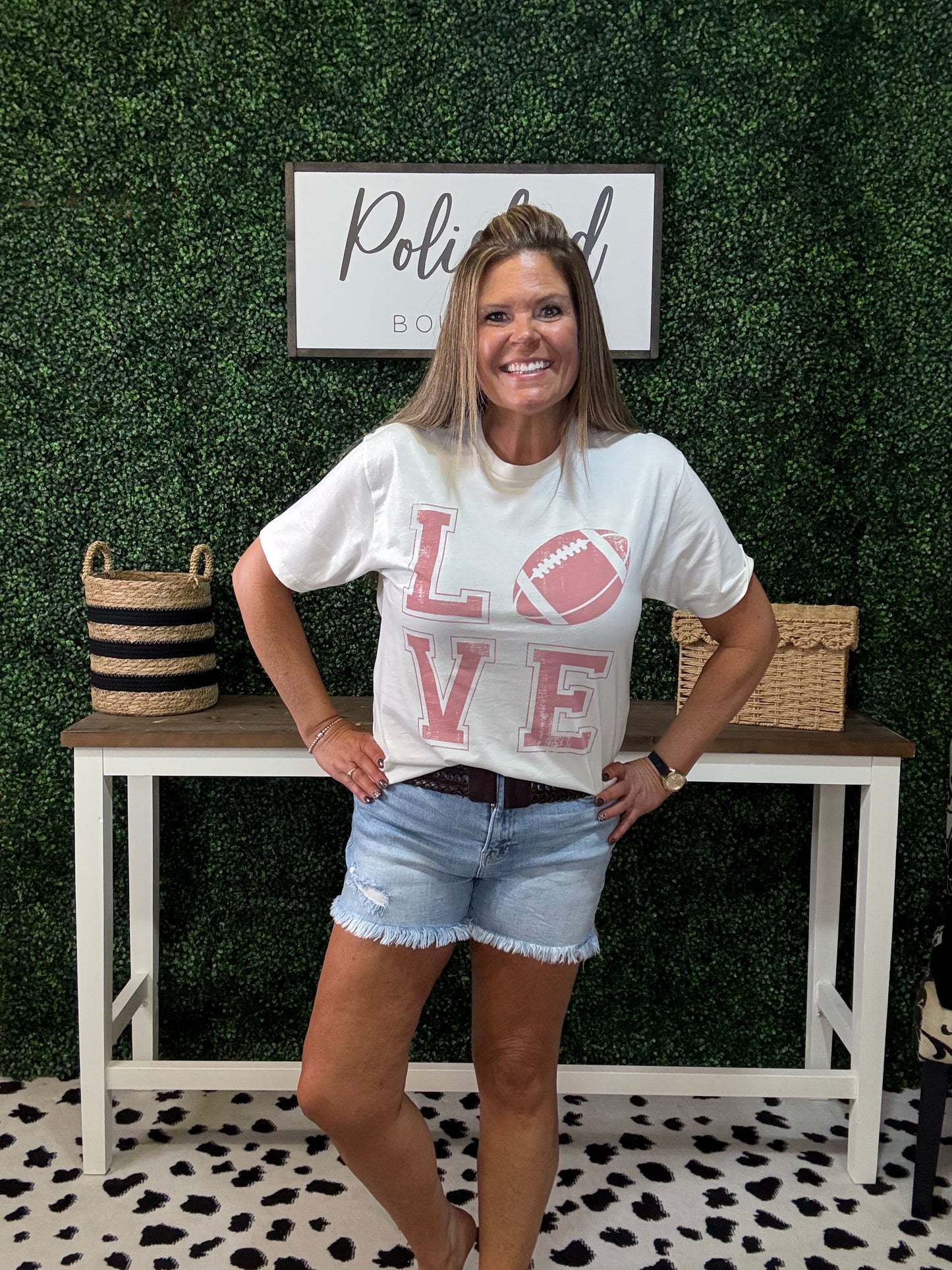 Love Football Graphic Tee