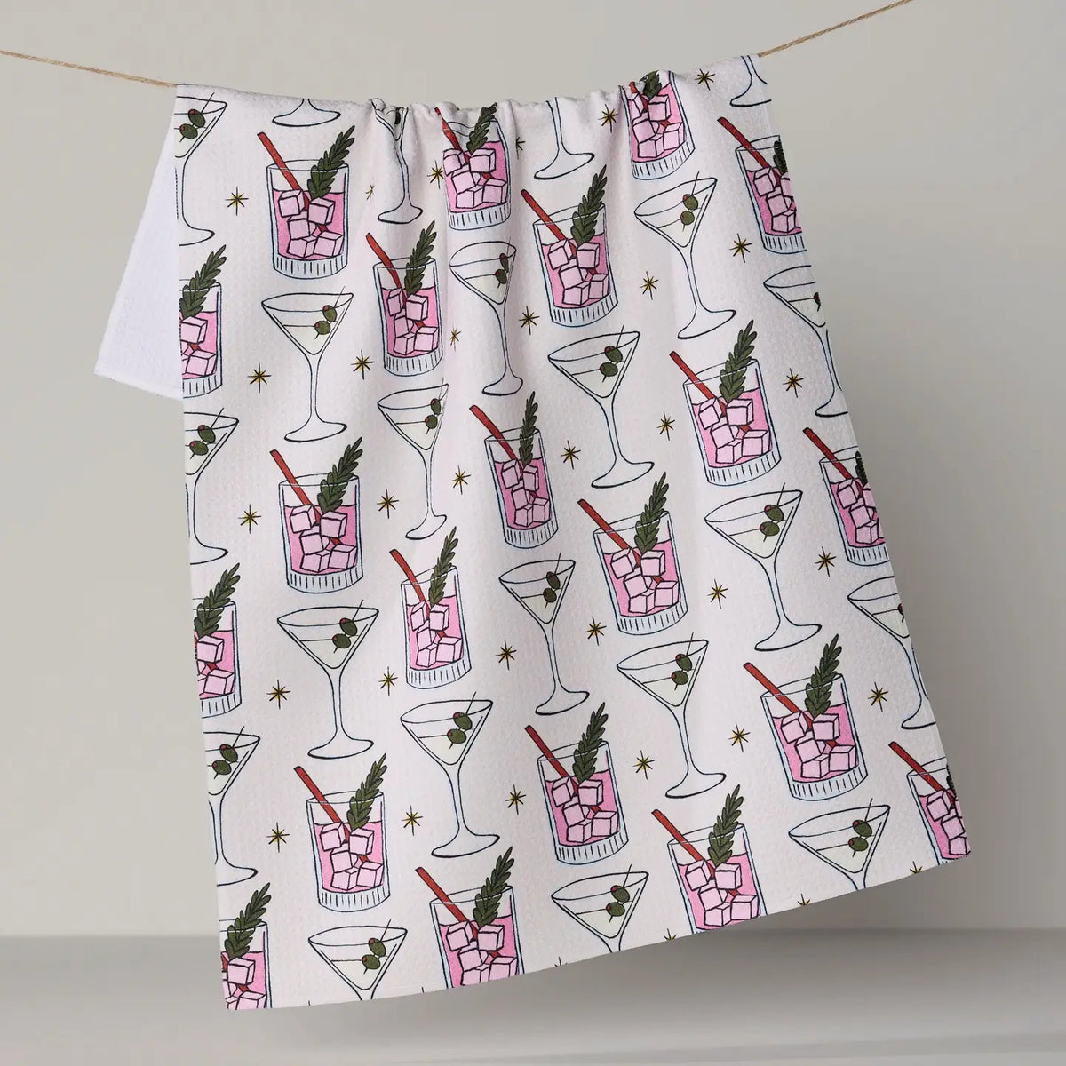 Geometry - Cocktail Countdown Tea Towel