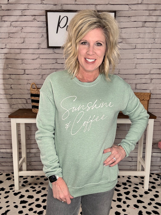 Sunshine & Coffee Graphic Sweatshirt
