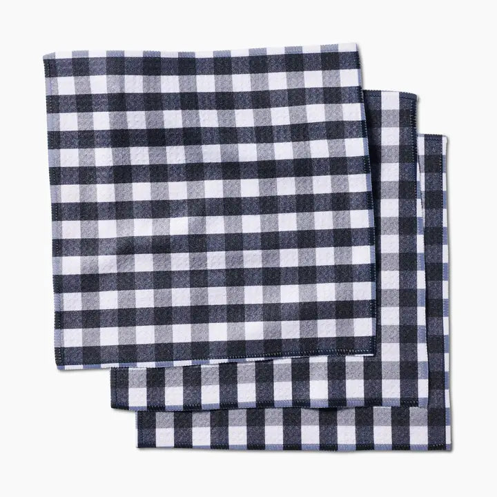 Geometry - Midnight Flannel Dishcloth Set