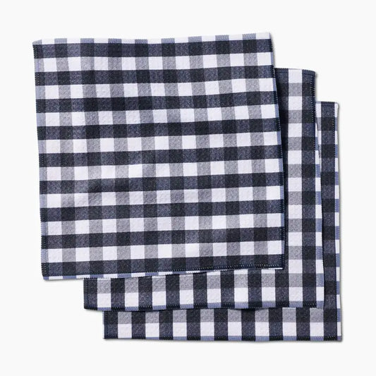 Geometry - Midnight Flannel Dishcloth Set