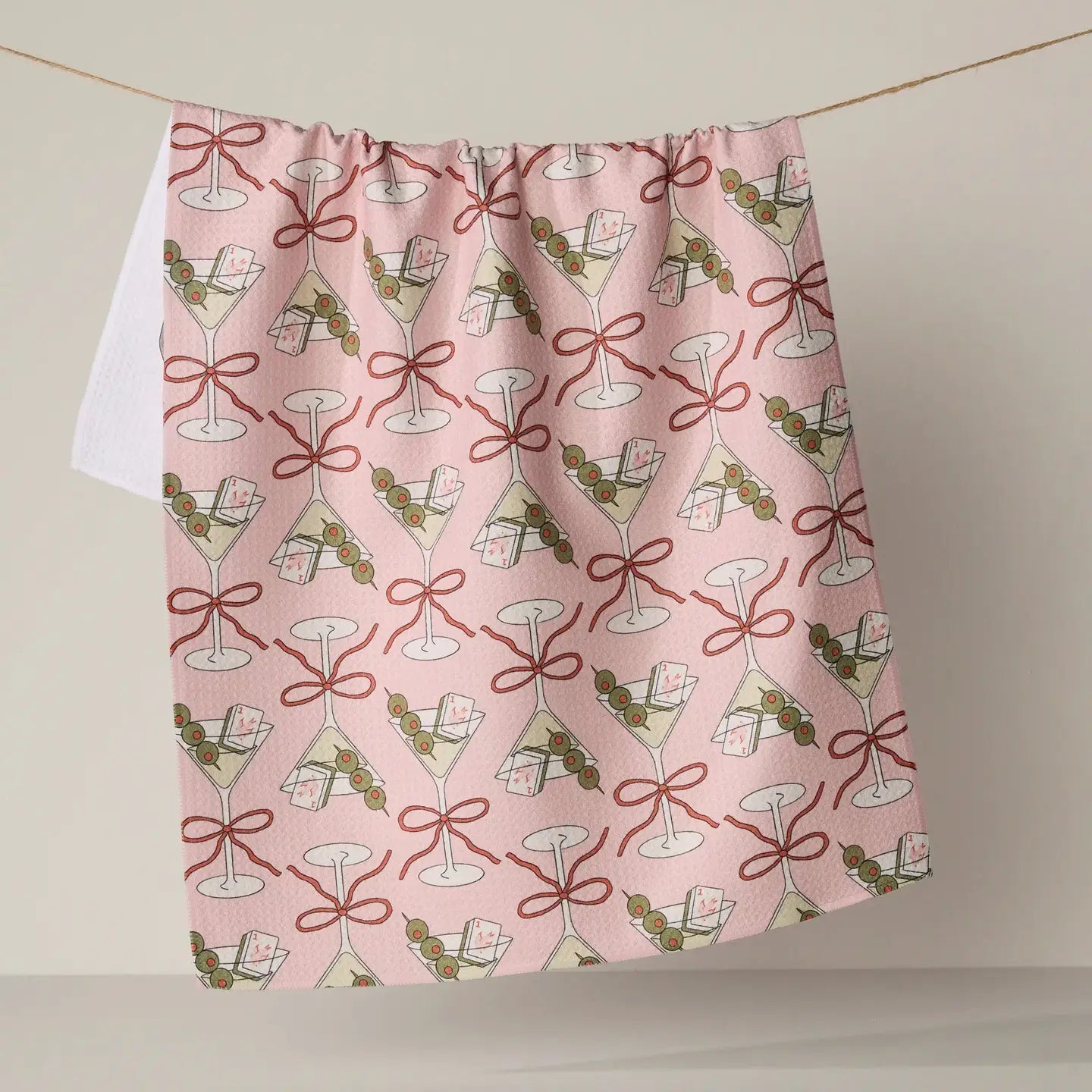 Geometry - Flower-tinis Tea Towel