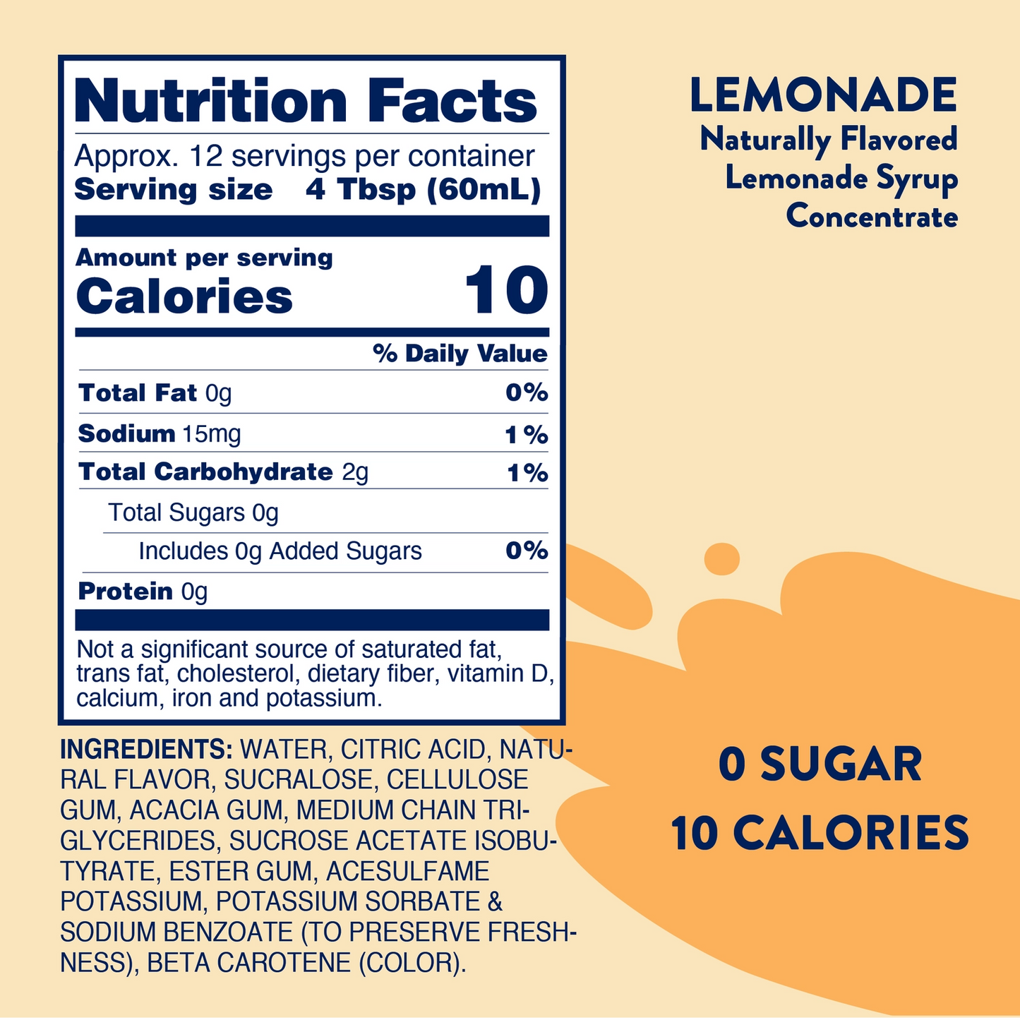 Jordan's Lemonade Syrup Concentrate
