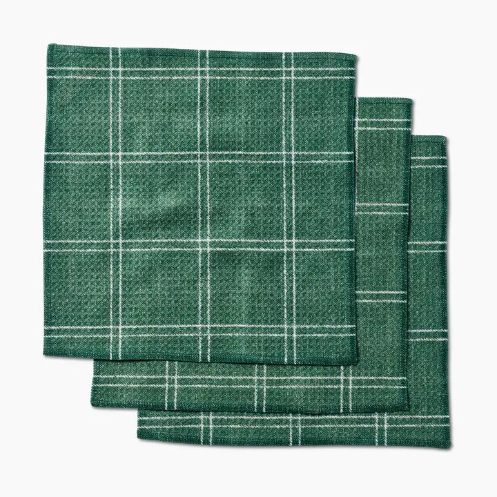 Geometry - Pine Forest Plaid Dishcloth Set