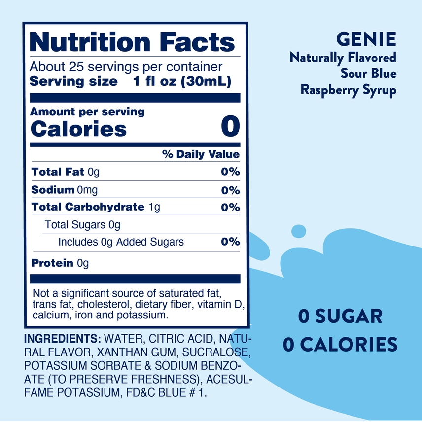 Jordan's Genie Sugar Free Skinny Syrup