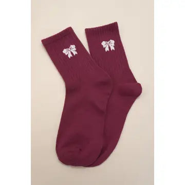 Bow Half Crew Throwback Socks