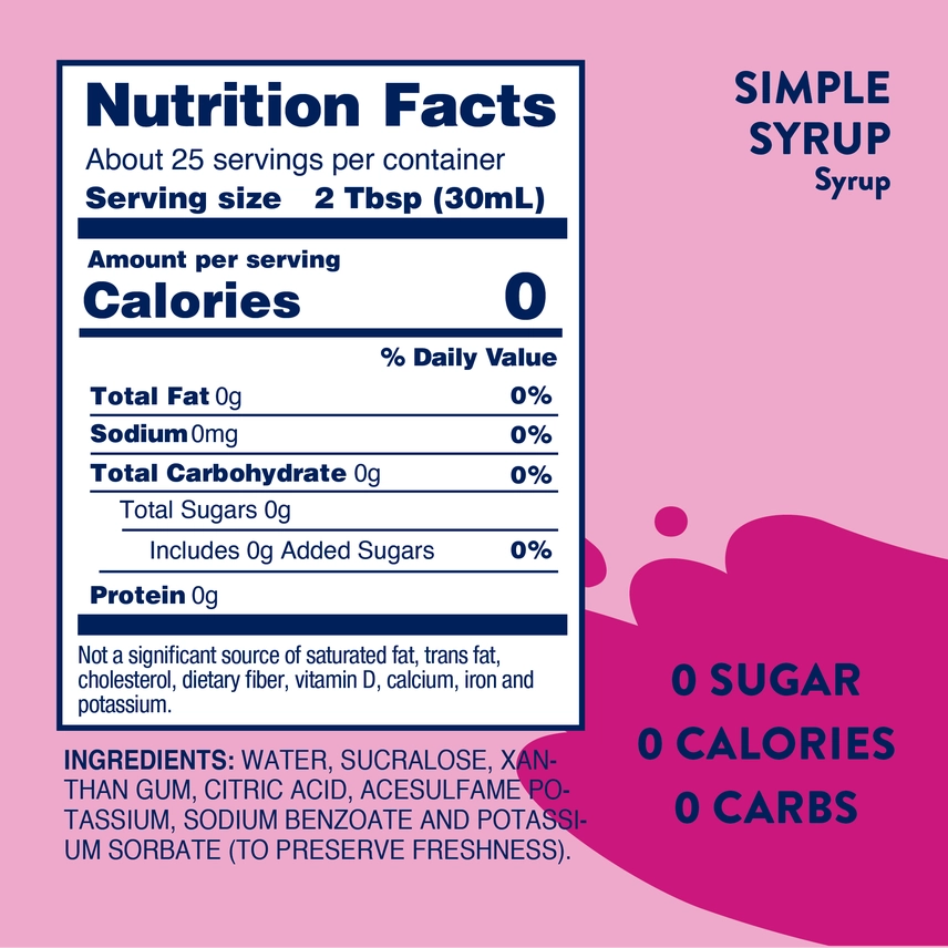 Jordan's Skinny Syrups Simple Syrup