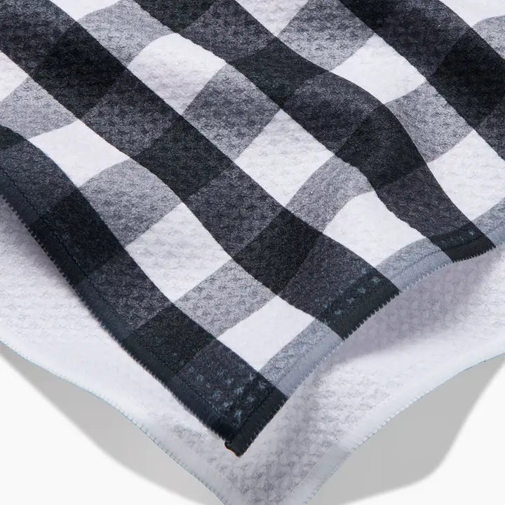 Geometry - Midnight Flannel Tea Towel