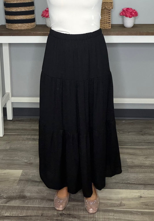 The Sienna Tiered Maxi Skirt