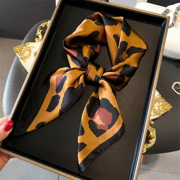 Square Leopard Scarf