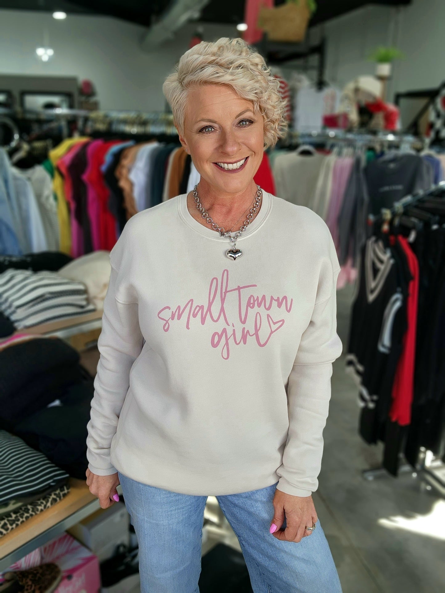 Small Town Girl Graphic Sweatshirt