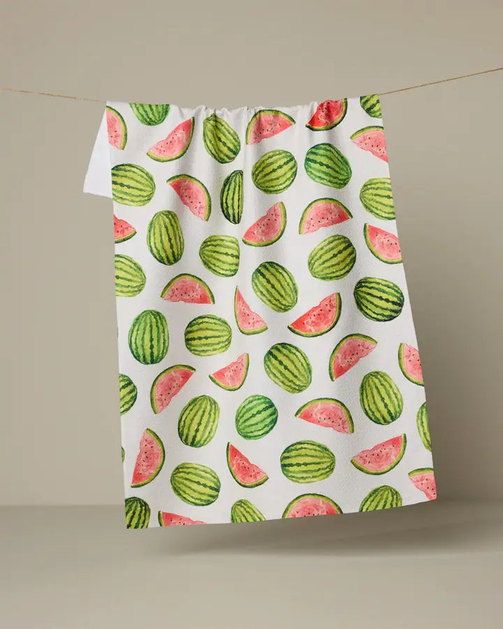 Geometry - Melon Market Tea Towel