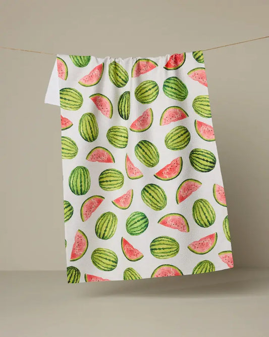 Geometry - Melon Market Tea Towel