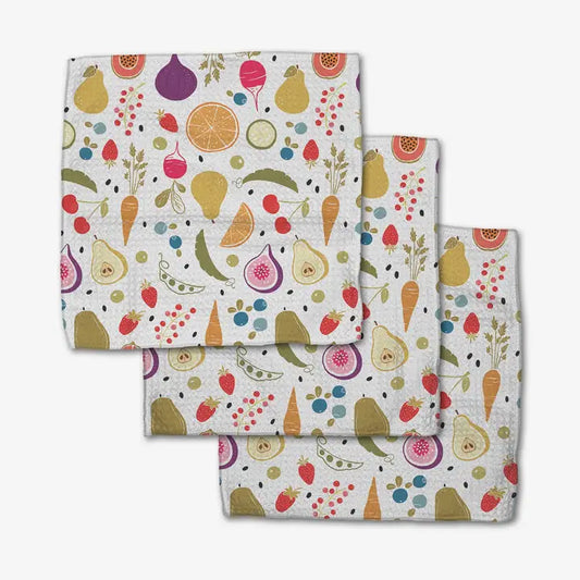 Geometry - Farmers Market Dishcloth Set