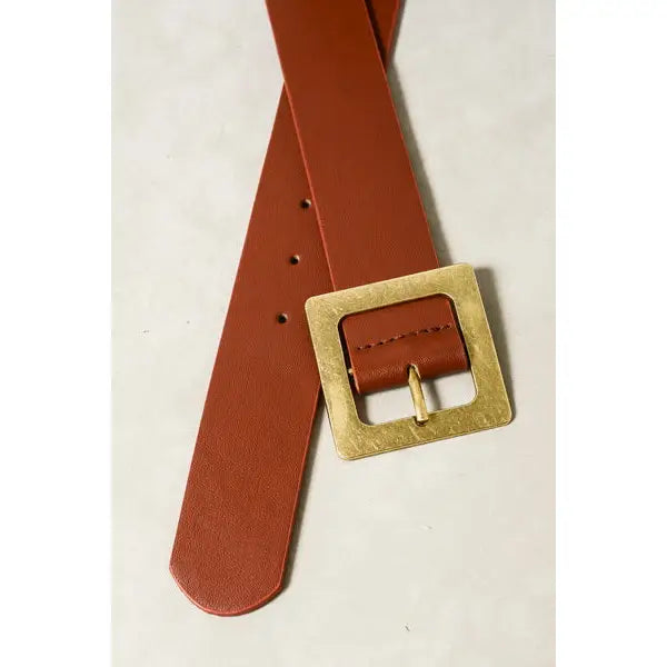 Oversized Square Buckle Belts