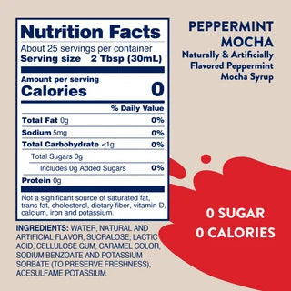 Jordan's Peppermint Mocha Skinny Syrup