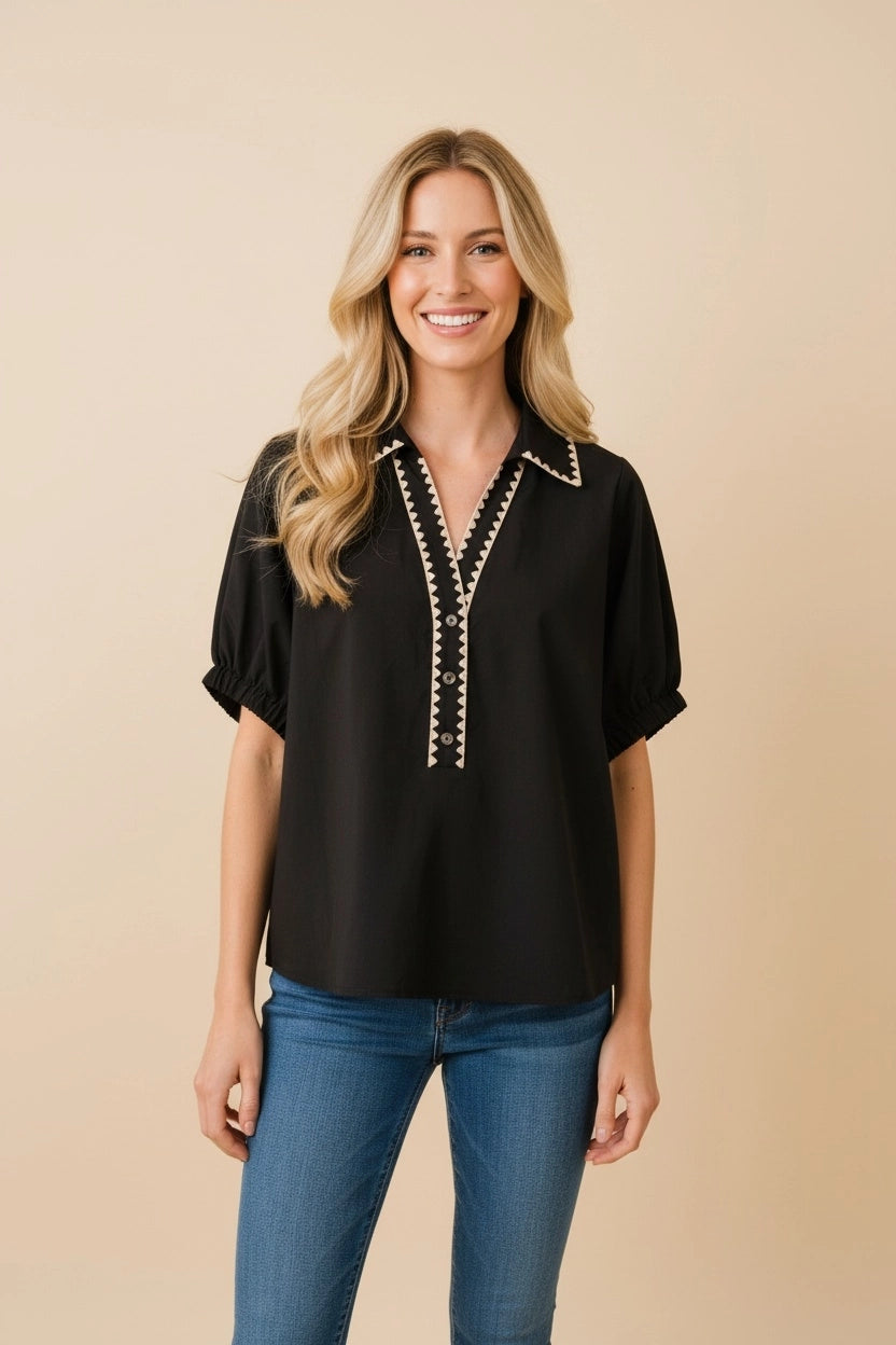 The Heirloom Trim Blouse
