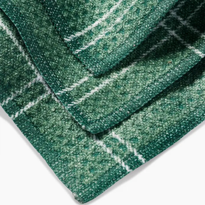 Geometry - Pine Forest Plaid Dishcloth Set