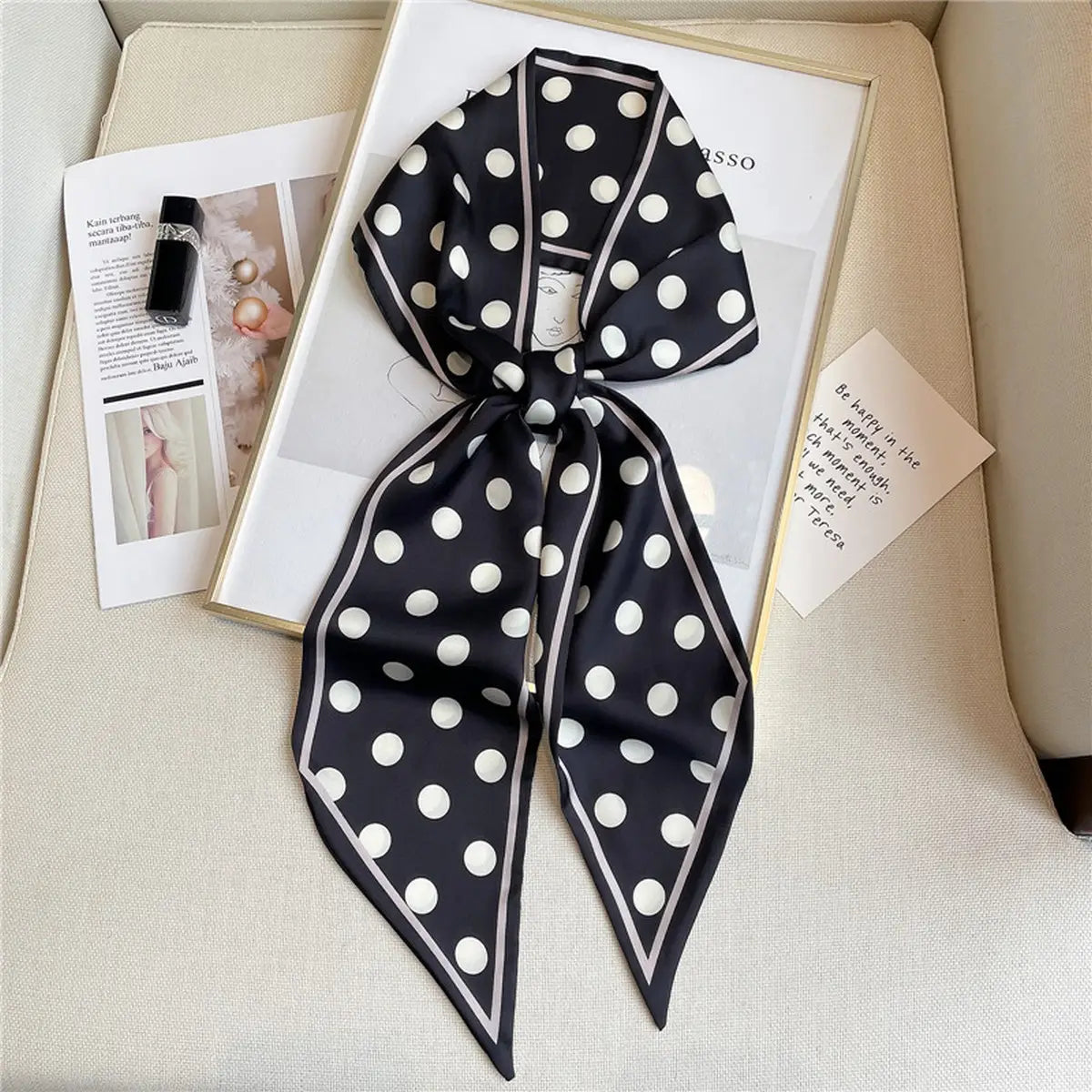 The Simple Polka Dot Scarf