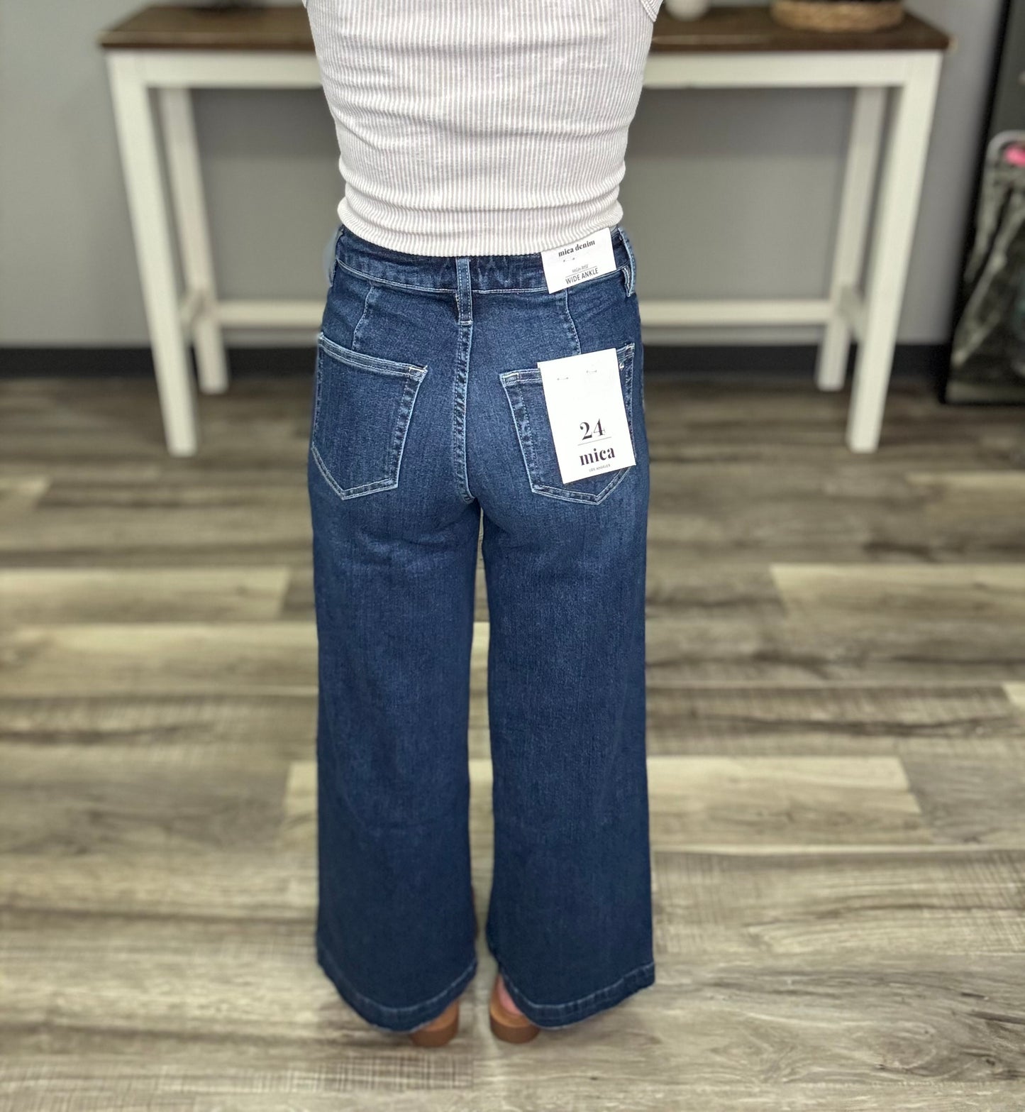 Mica High Rise Ankle Wide Leg