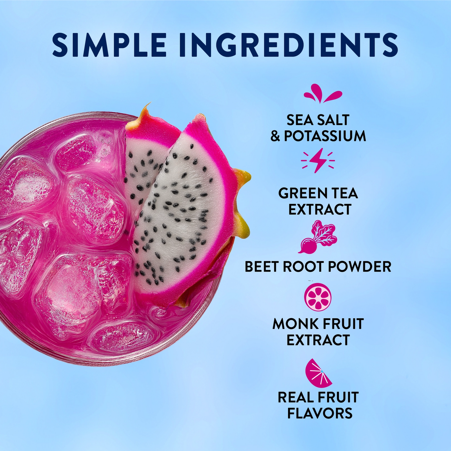 Jordan's Mango Dragon Fruit Refresher Stix