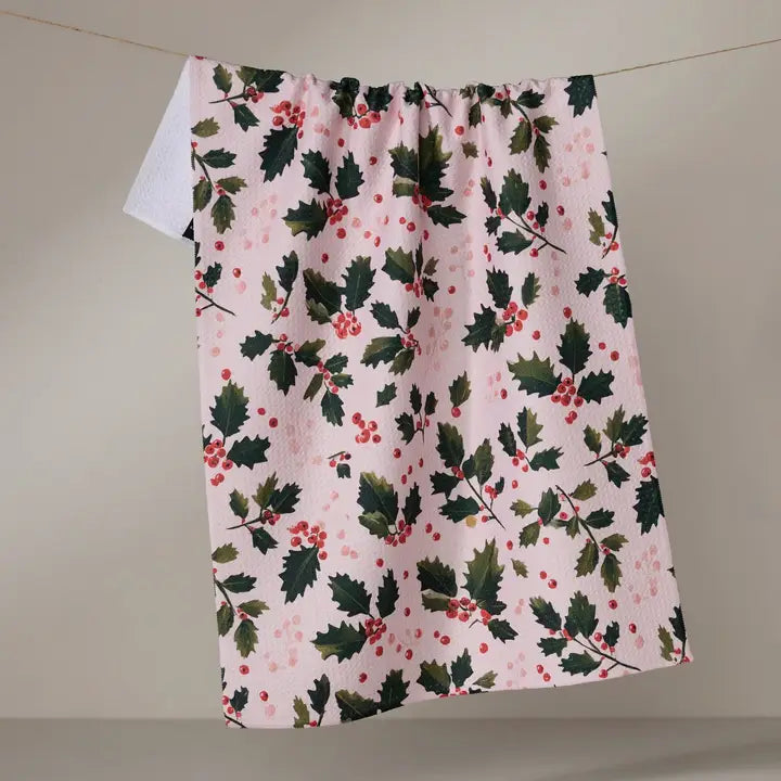 Geometry - Blushberry Tea Towel