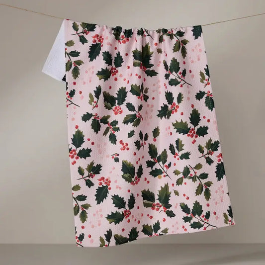 Geometry - Blushberry Tea Towel