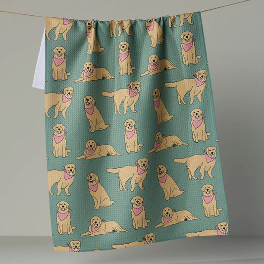 Geometry - Golden Days Tea Towel