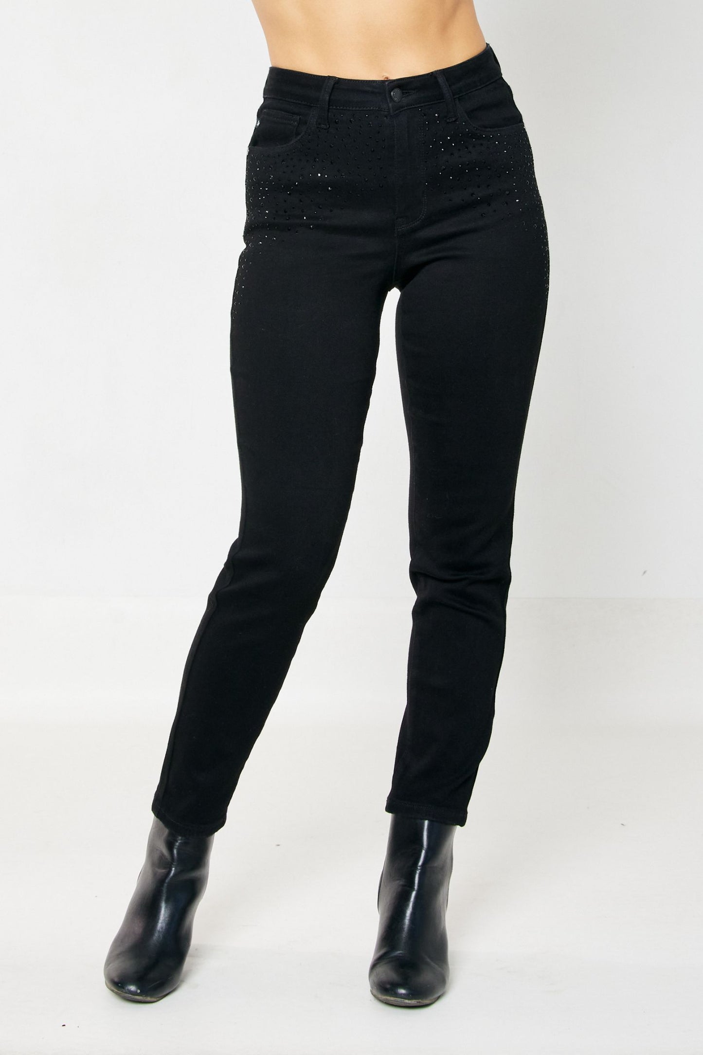 Judy Blue HW Rhinestone Embellishment Slim