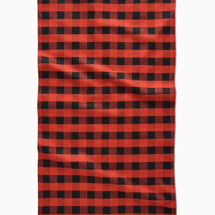 Geometry -  Burnt Ember Tea Towel