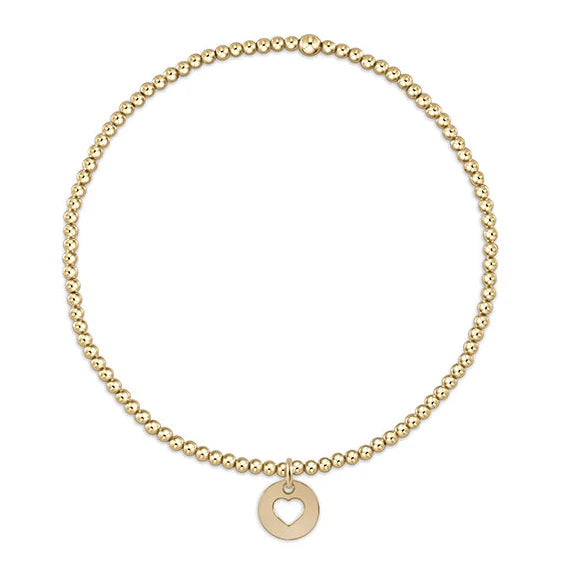 enewton egirl Classic Gold 2mm Bracelet - Love Small Gold Disc