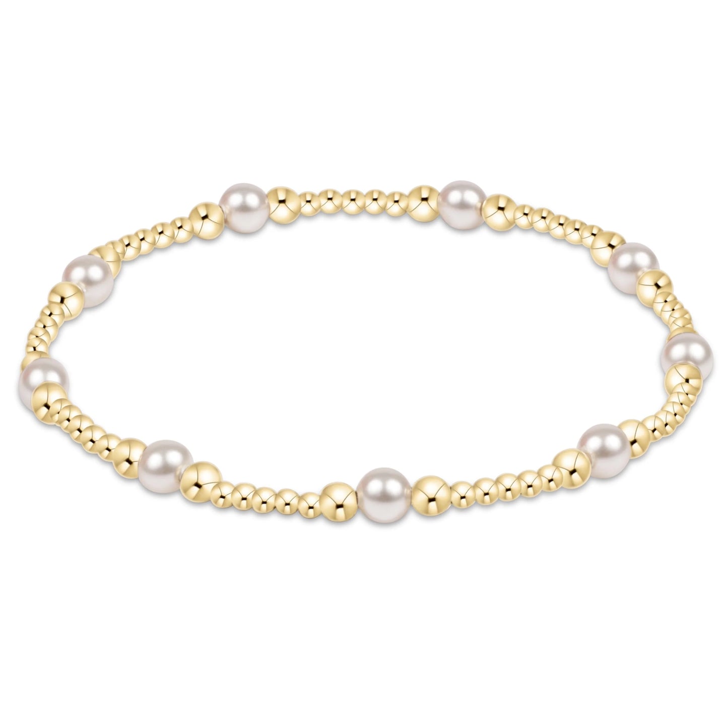 enewton Purpose Pearl 4mm Mixed Metal Bracelet