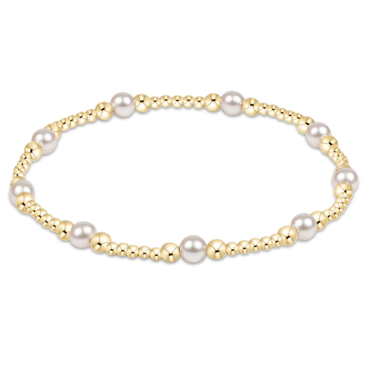 enewton Purpose Pearl 4mm Mixed Metal Bracelet