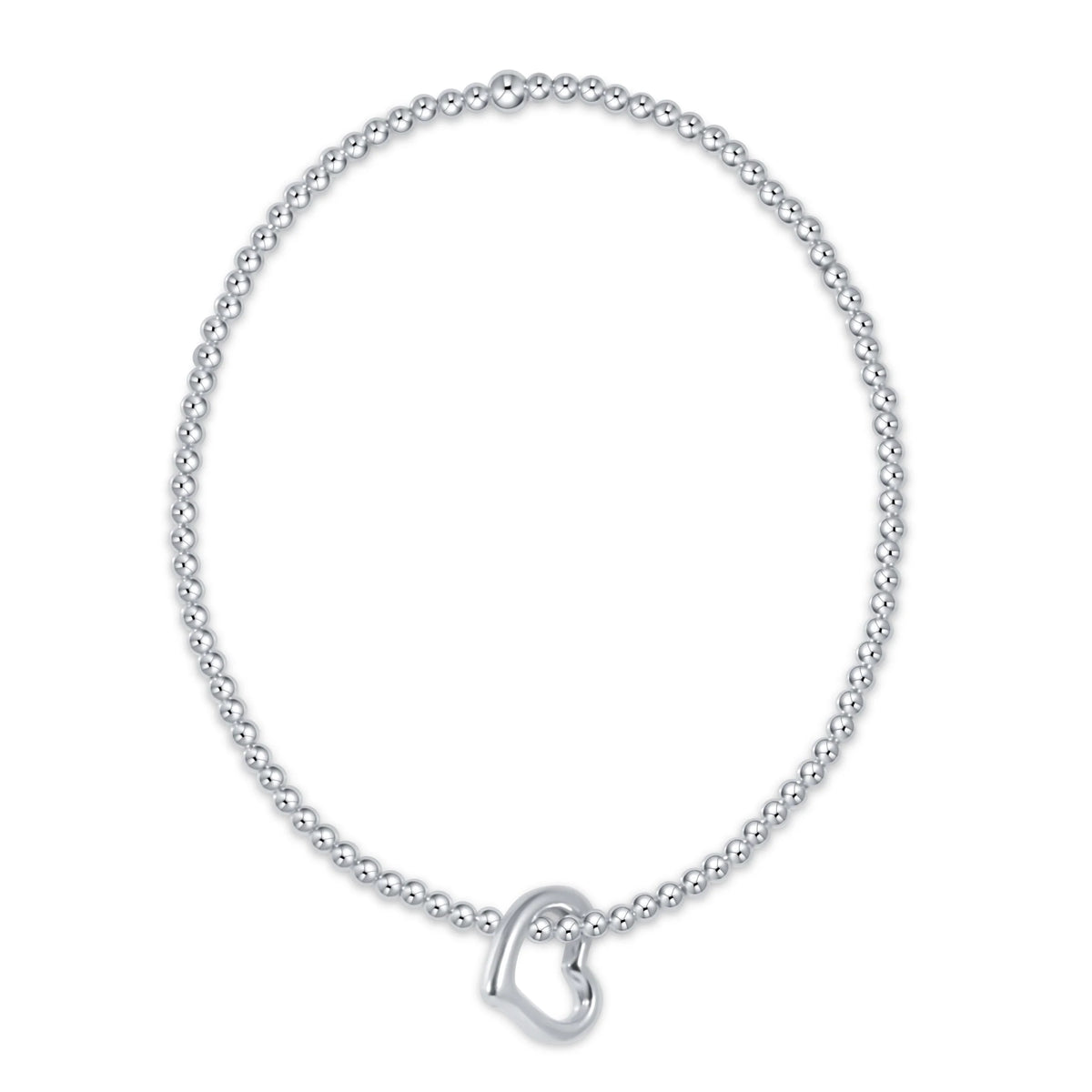 enewton Classic Sterling 2.5mm Bracelet - Love Sterling Charm
