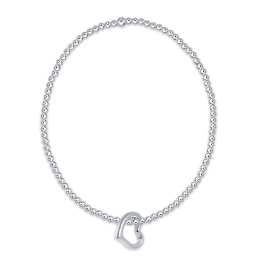 enewton Classic Sterling 2.5mm Bracelet - Love Sterling Charm