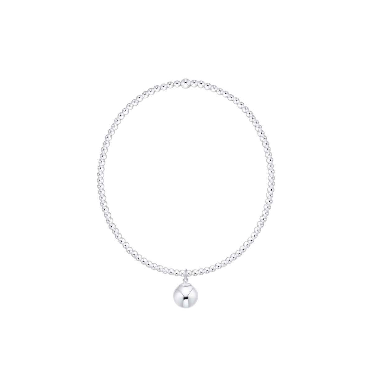 enewton Classic Sterling 2mm Bracelet - Classic Sterling 8mm Charm