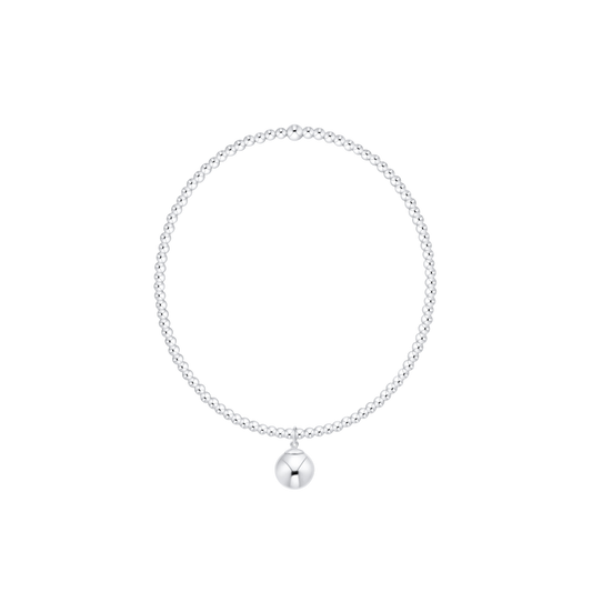 enewton Classic Sterling 2mm Bracelet - Classic Sterling 8mm Charm