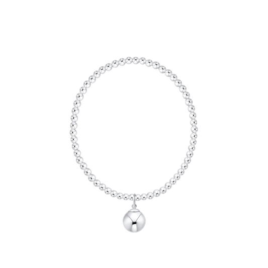 enewton Classic Sterling 3mm Bracelet - Classic Sterling 10mm Charm