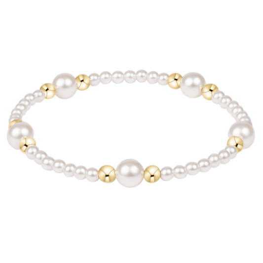 enewton Purpose Pearl 6mm Mixed Metal Bracelet