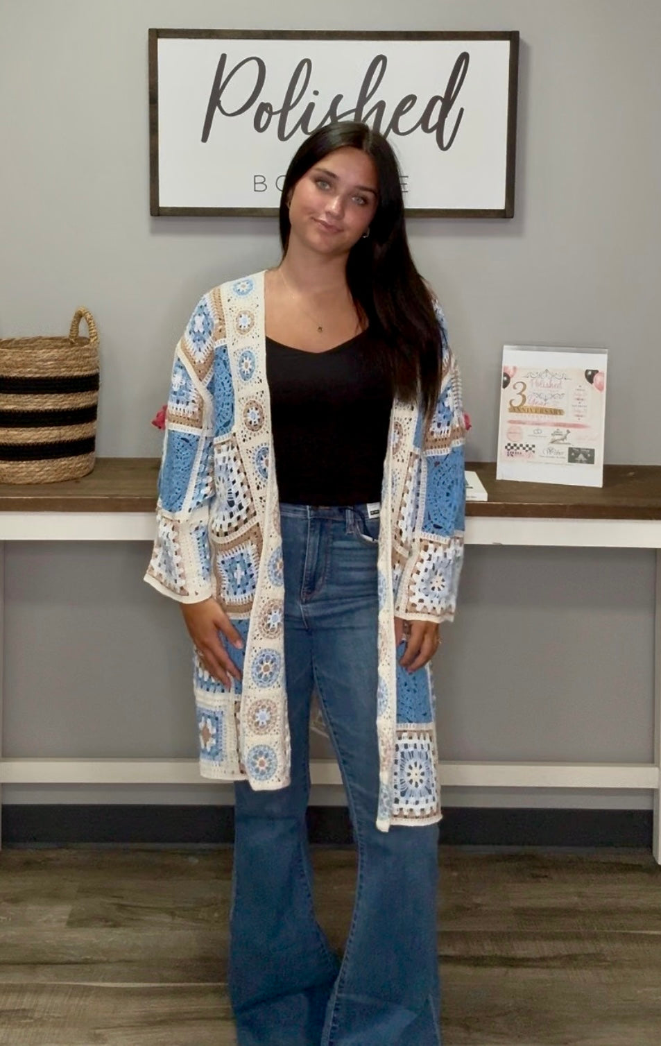 Granny Square Crochet Cardigan