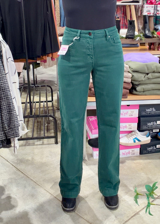 Risen Tummy Control High Rise Straight Pants