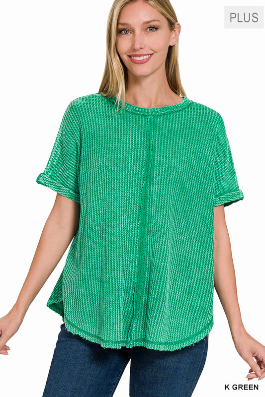 The Emerald Short Sleeve Curvy Top